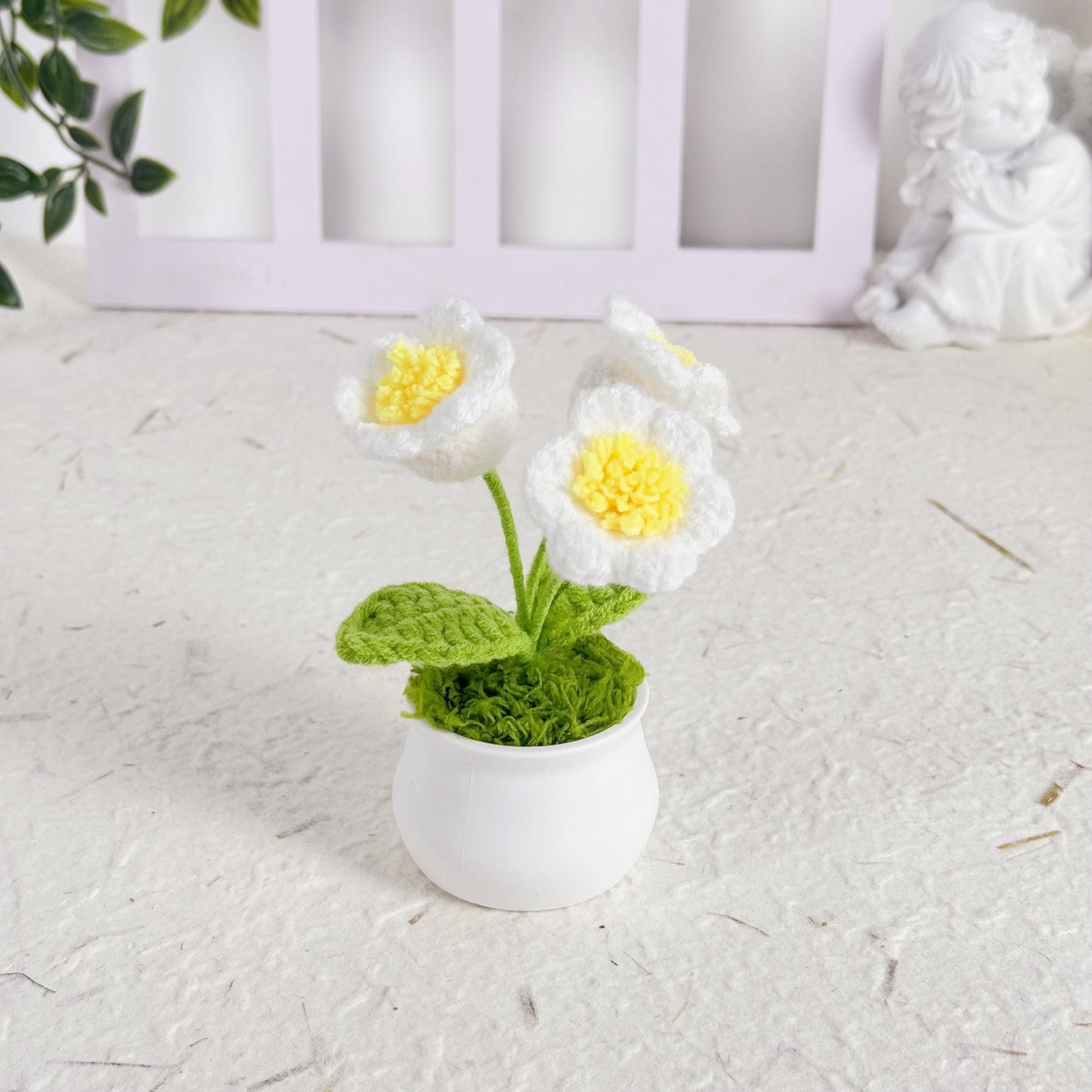 Crochet Lily of the Valley, Crochet Flower, Crochet Gift, Handmade Gift for Birthday, Anniversary Gift, Office Decor, Home Decor