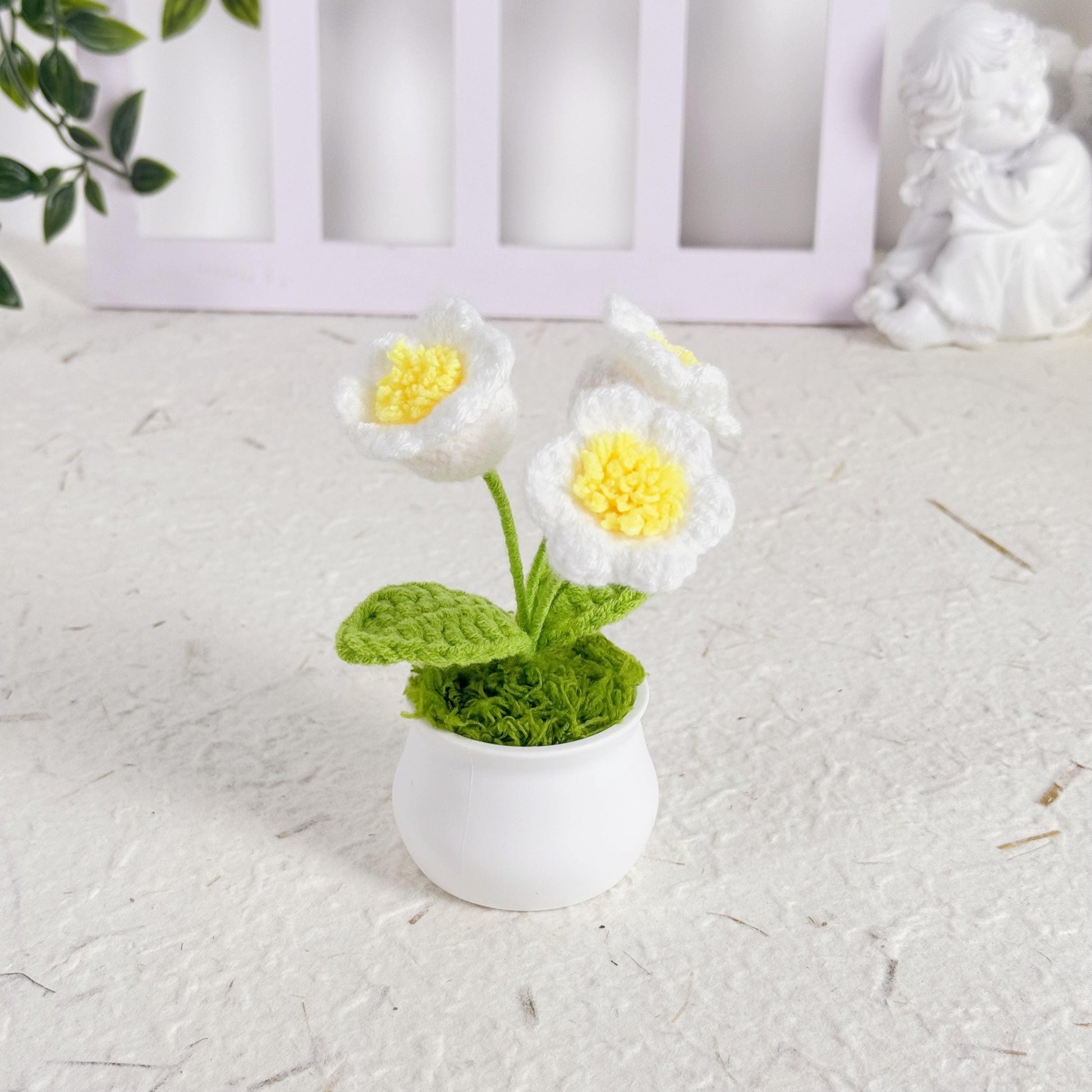 Crochet Lily of the Valley, Crochet Flower, Crochet Gift, Handmade Gift for Birthday, Anniversary Gift, Office Decor, Home Decor
