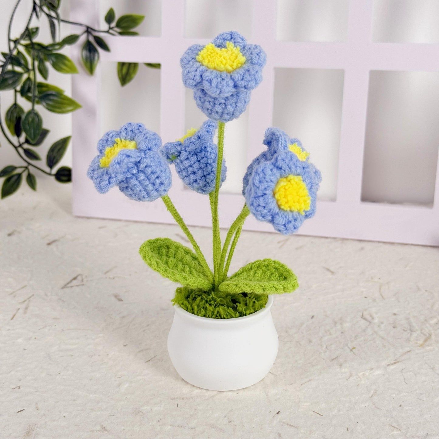 Crochet Lily of the Valley, Crochet Flower, Crochet Gift, Handmade Gift, Anniversary Gift, Home Decor, Office Decor, Car Decor,Knitted Plant