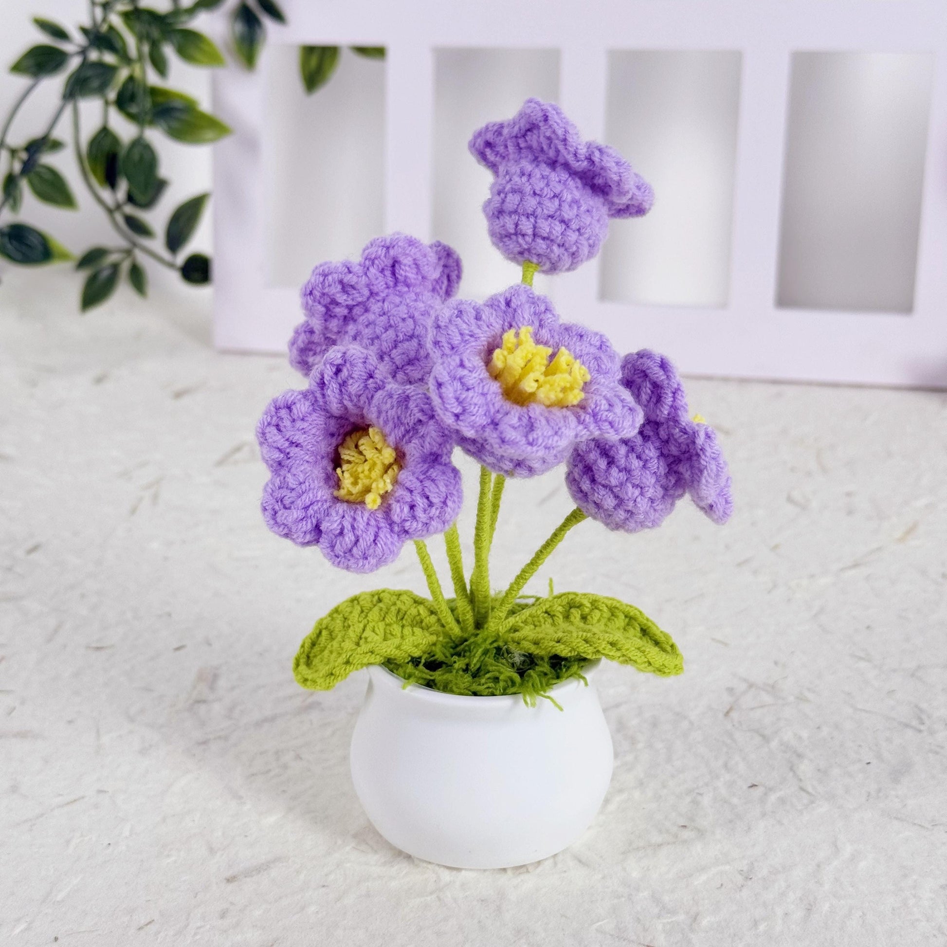 Crochet Lily of the Valley, Crochet Flower, Crochet Gift, Handmade Gift, Anniversary Gift, Home Decor, Office Decor, Car Decor,Knitted Plant