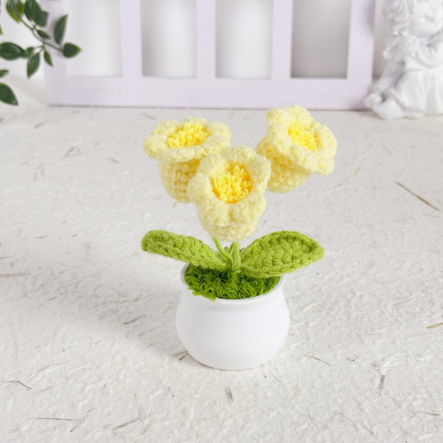 Crochet Lily of the Valley, Crochet Flower, Crochet Gift, Handmade Gift for Birthday, Anniversary Gift, Office Decor, Home Decor