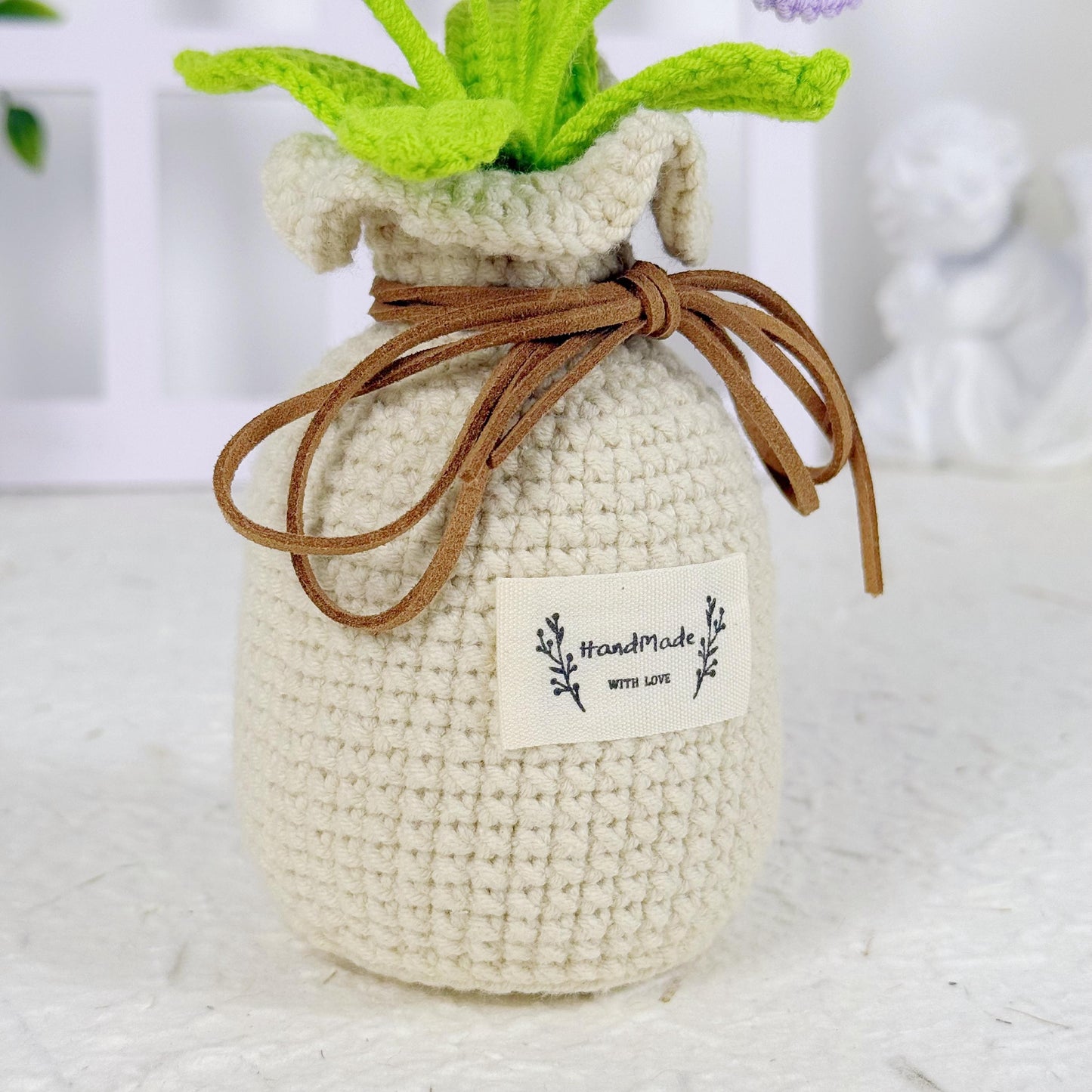 Crochet Calla Lily in Pot, Custom Crochet Flower, Forever Flower, Office Gifts, Wedding Bouquet, Bouquets and Arrangements, Crochet Gift