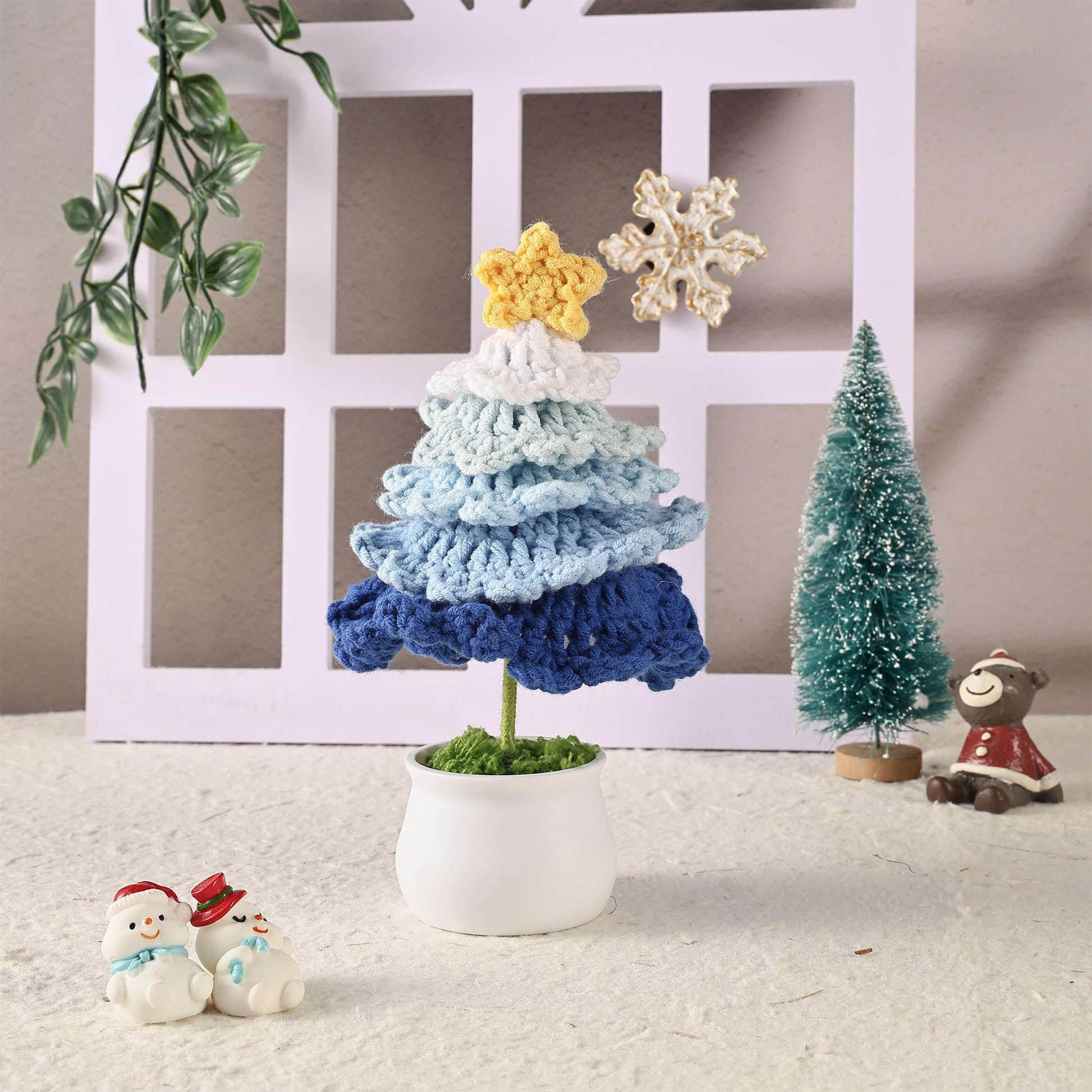 Christmas Tree Crochet, Handmade Crochet Christmas Tree, Mini Christmas Tree, Handmade Christmas Gifts, Xmas Decoration,Crochet Ornament Kit