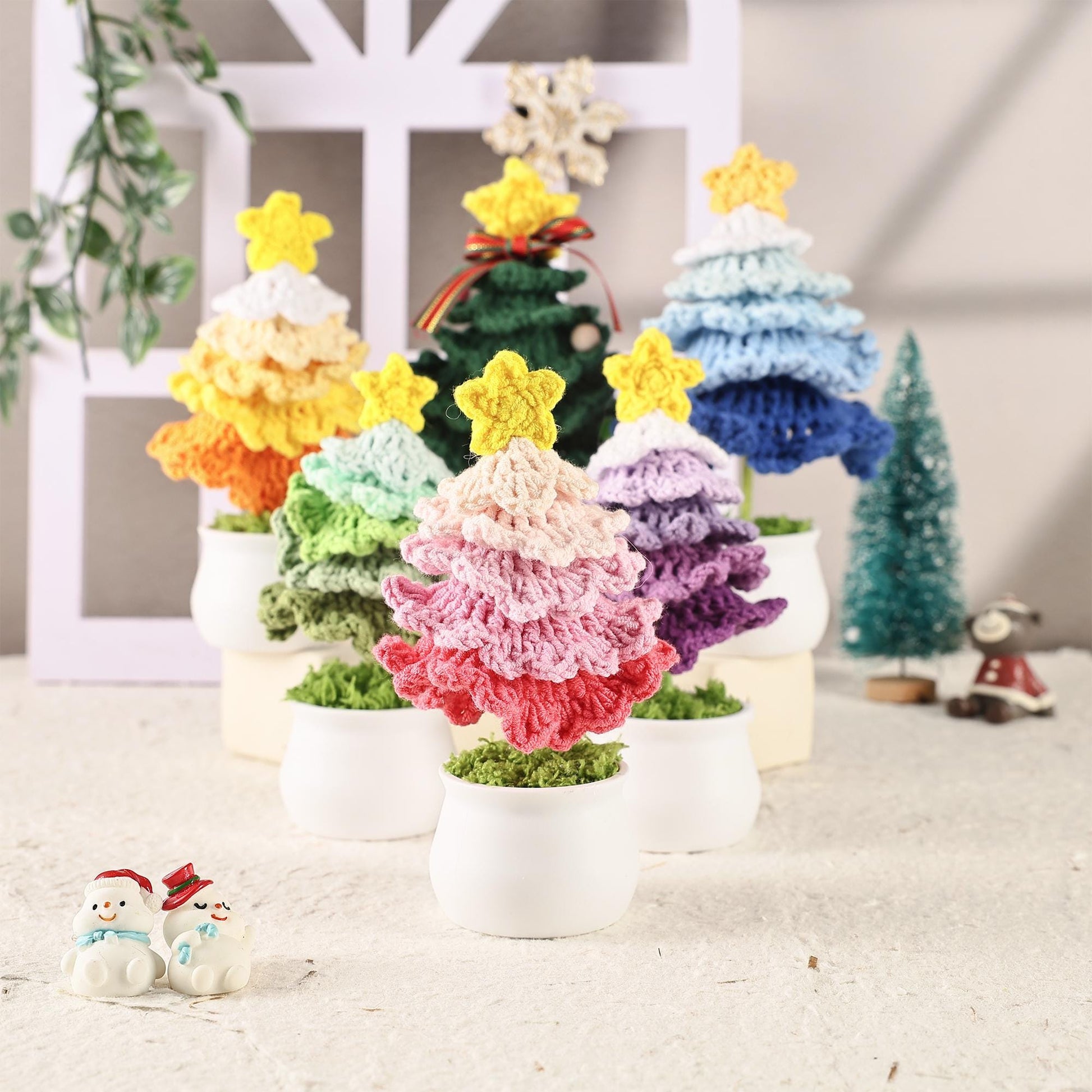 Christmas Tree Crochet, Handmade Crochet Christmas Tree, Mini Christmas Tree, Handmade Christmas Gifts, Xmas Decoration,Crochet Ornament Kit