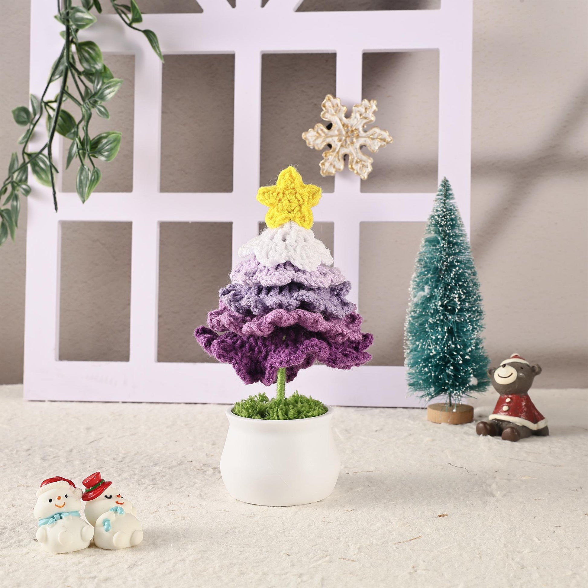 Christmas Tree Crochet, Handmade Crochet Christmas Tree, Mini Christmas Tree, Handmade Christmas Gifts, Xmas Decoration,Crochet Ornament Kit