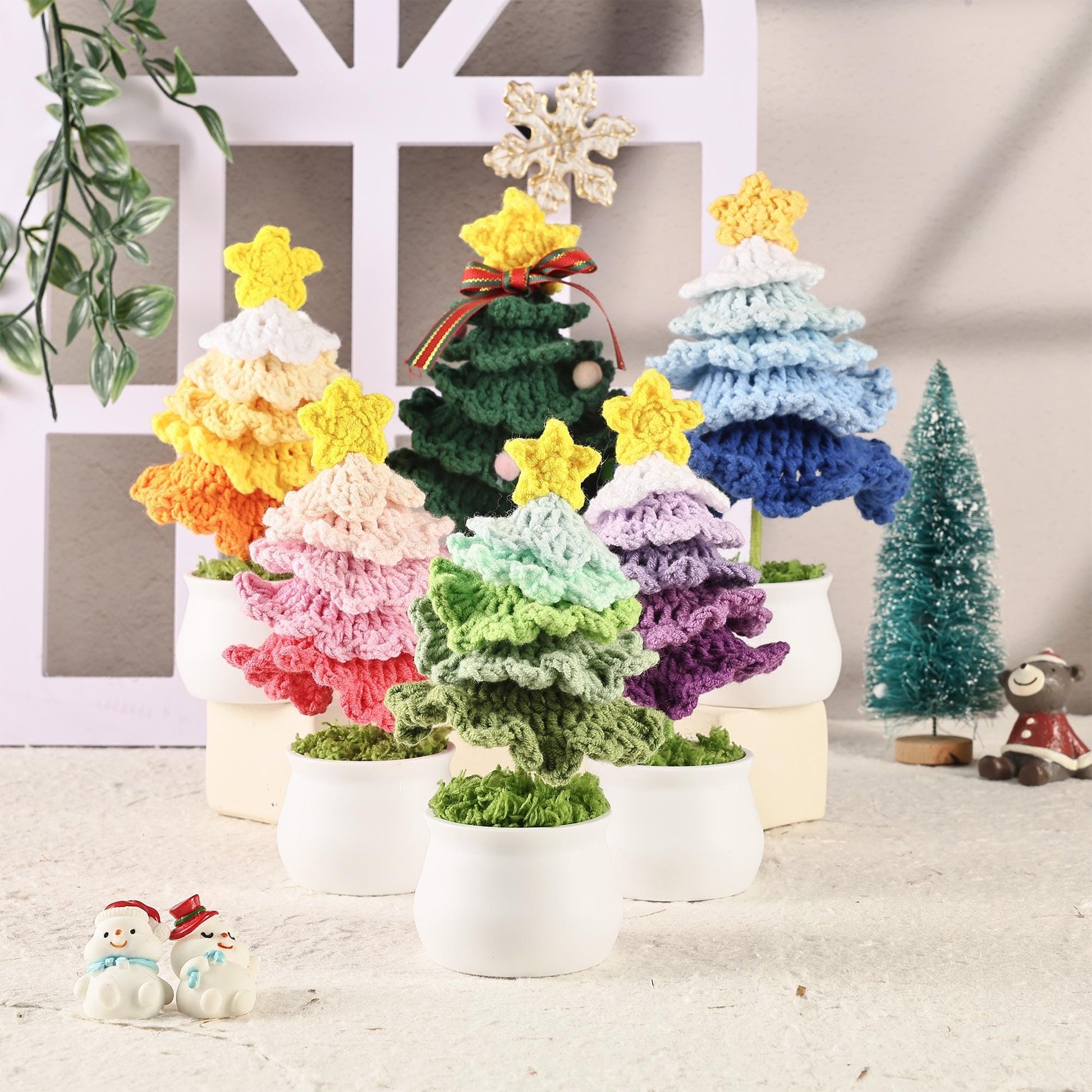 Christmas Tree Crochet, Handmade Crochet Christmas Tree, Mini Christmas Tree, Handmade Christmas Gifts, Xmas Decoration,Crochet Ornament Kit