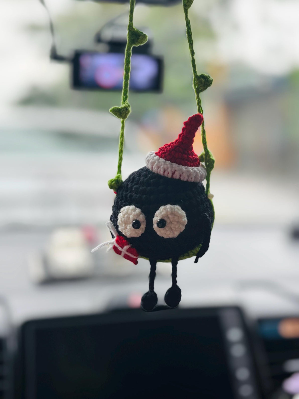 Christmas Soot Sprite Ornament – Crochet Totoro Inspired Gift