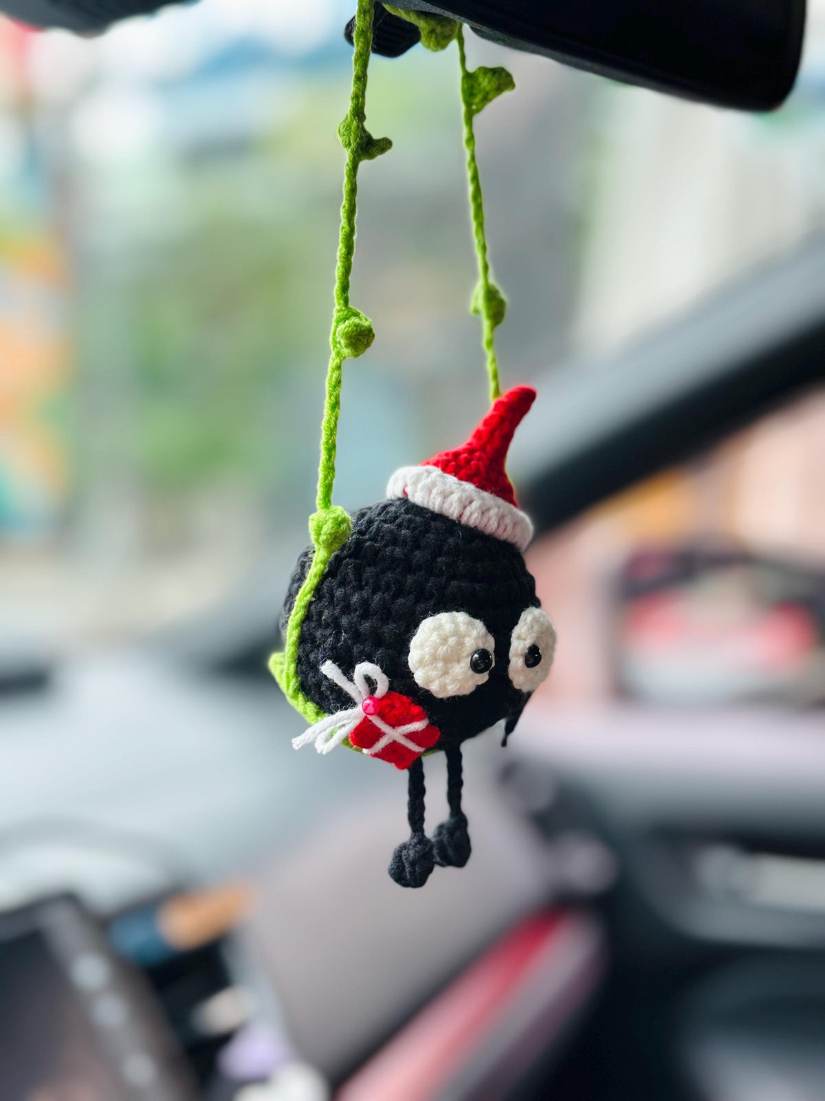 Christmas Soot Sprite Ornament – Crochet Totoro Inspired Gift