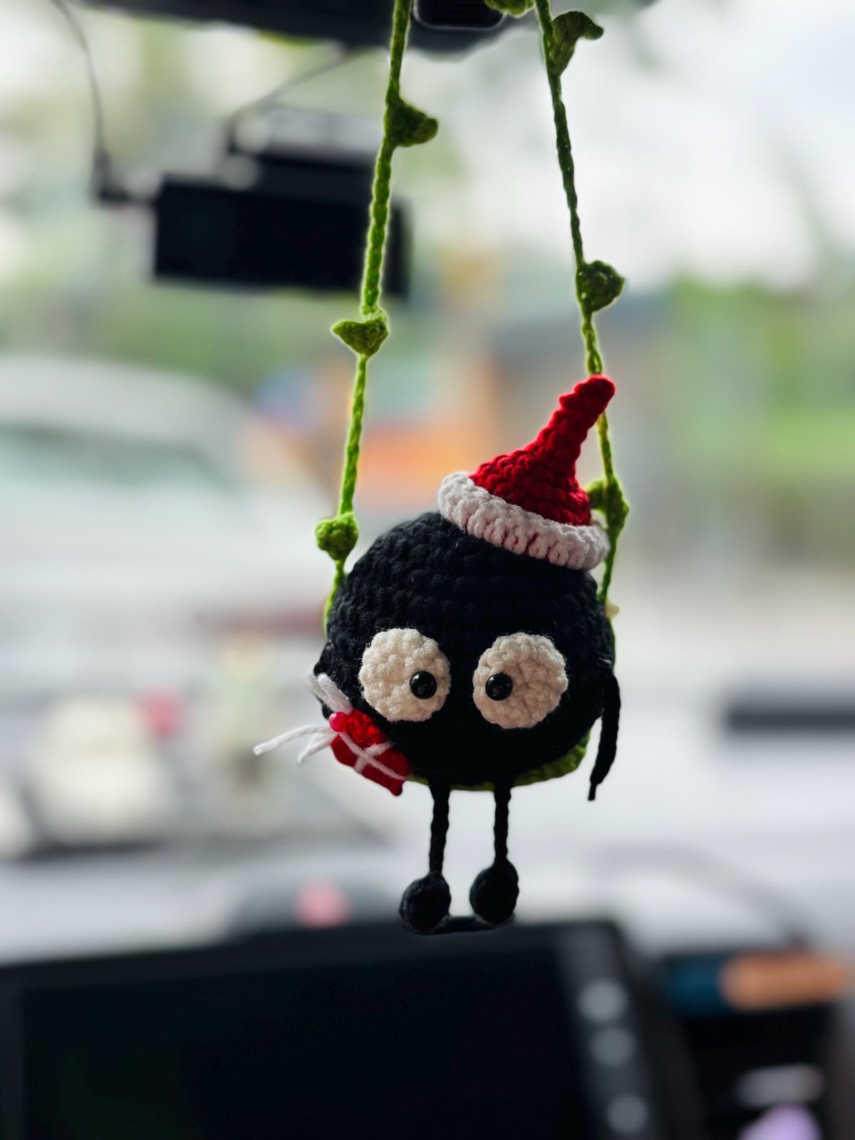 Christmas Soot Sprite Ornament – Crochet Totoro Inspired Gift