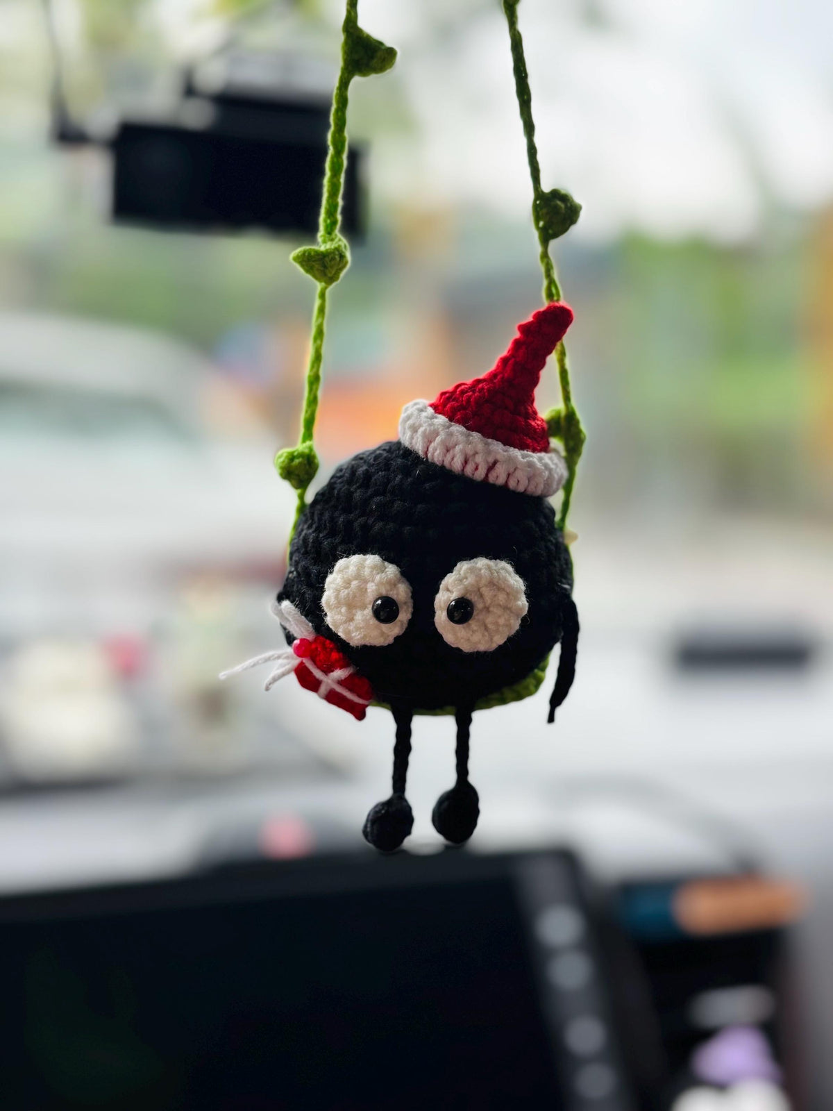 Christmas Soot Sprite Ornament – Crochet Totoro Inspired Gift