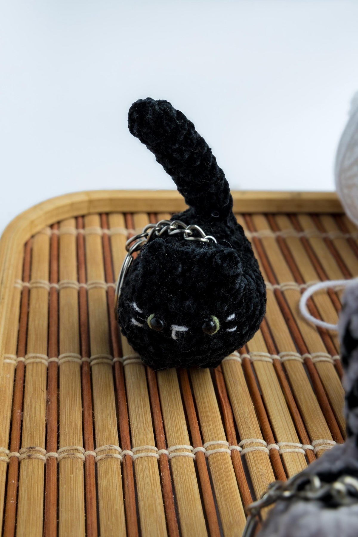 Buy 2 Get 1 Crochet mini cat keychain, Cute Gift for Cat Lovers, Car Keyring, Soft Chubby Kitty Amigurumi, Crochet Cat Stuffed Animal
