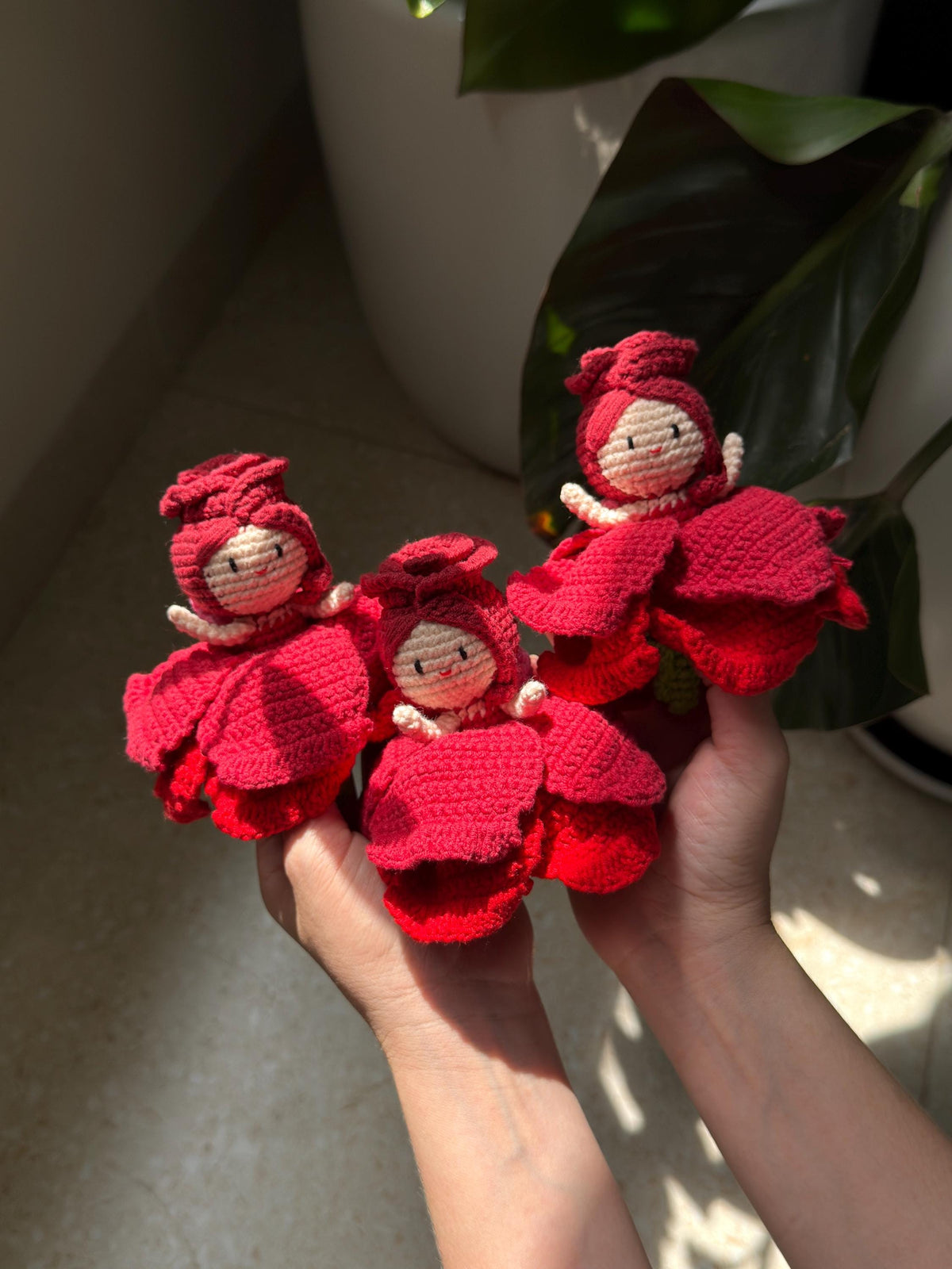 Crochet Rose Doll, Reversible Amigurumi Flower Princess, Valentine's Gift, Mother’ Day Gift, Gift For Her - Mom