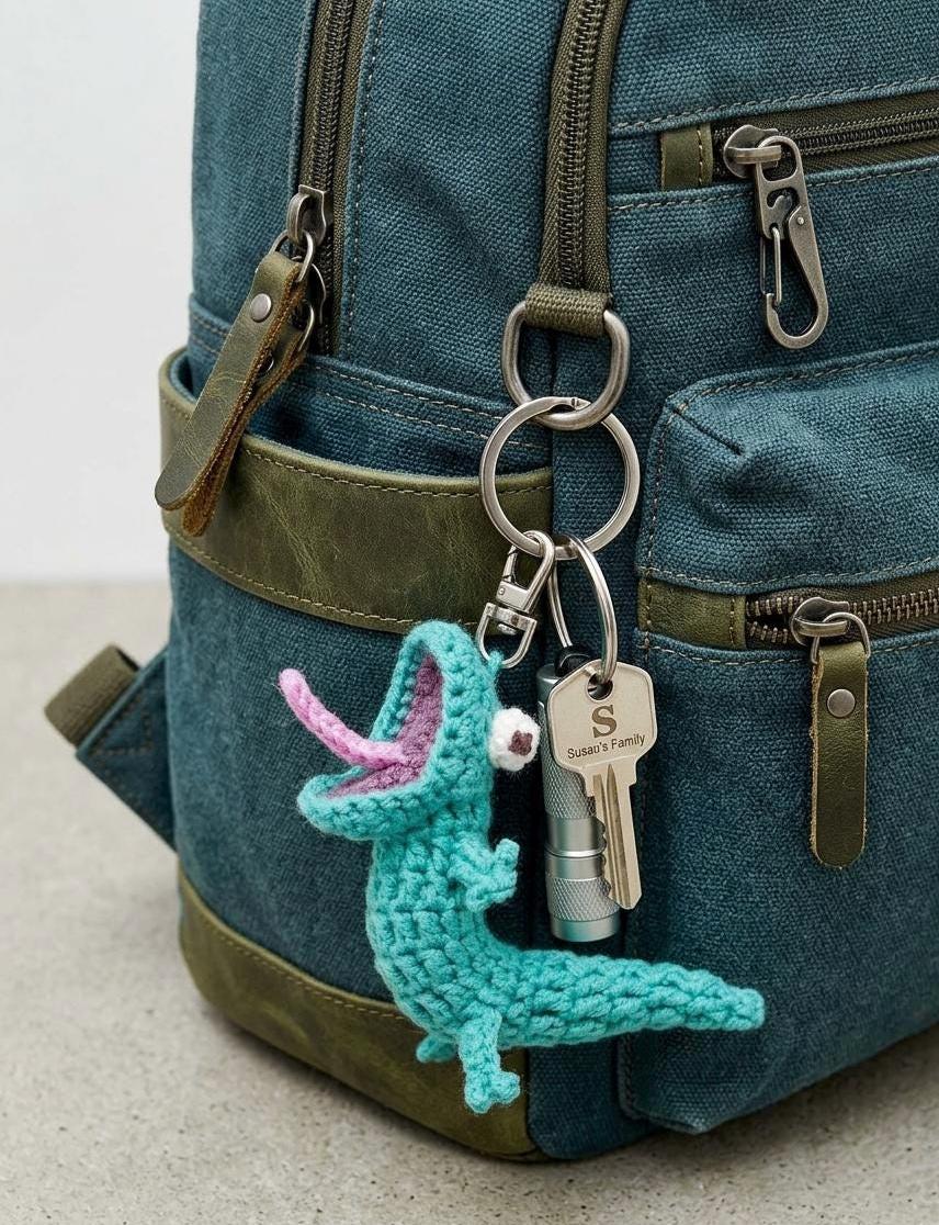 Handmade Lizard Crochet, Hoppers Characters Doll Plush, Lizard screaming meme, Funny crochet gift for mom - him Tom Lizard Hoppers Amigurumi