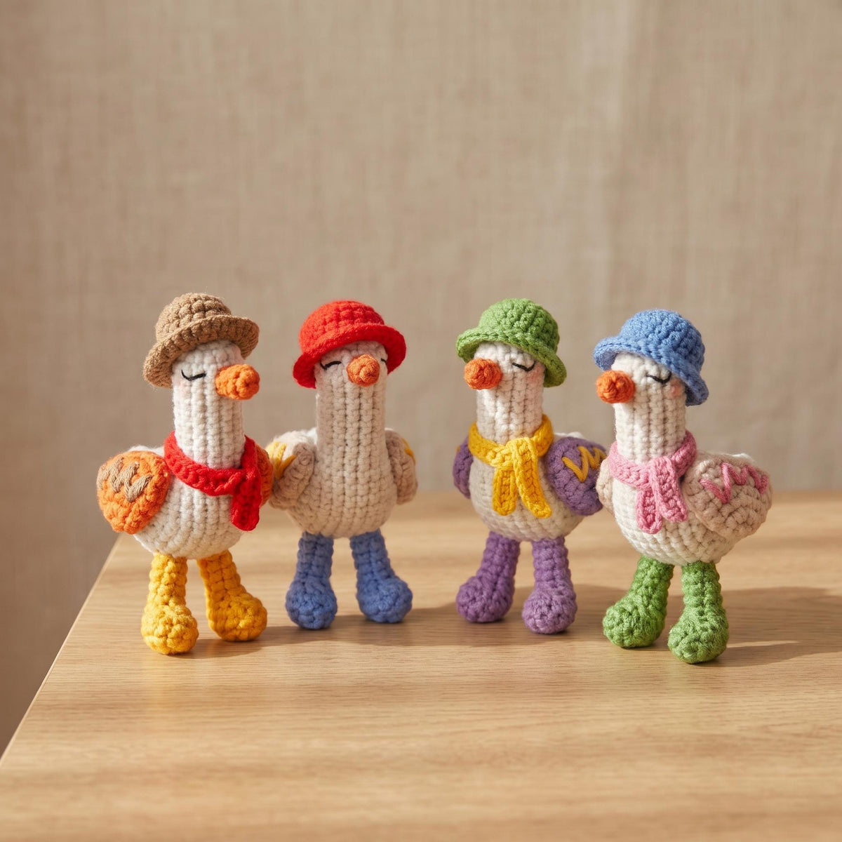 Crochet School Goose Keychain, Funny Goose Bag Charm, Back to School Gift, Kawaii Backpack Charm, Student Gift, Handmade Amigurumi