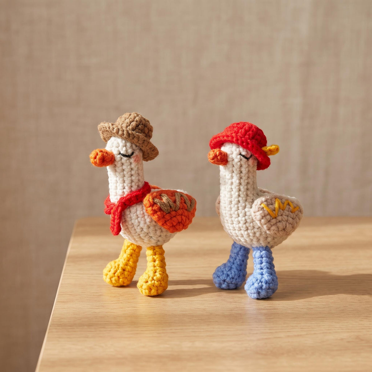 Crochet School Goose Keychain, Funny Goose Bag Charm, Back to School Gift, Kawaii Backpack Charm, Student Gift, Handmade Amigurumi